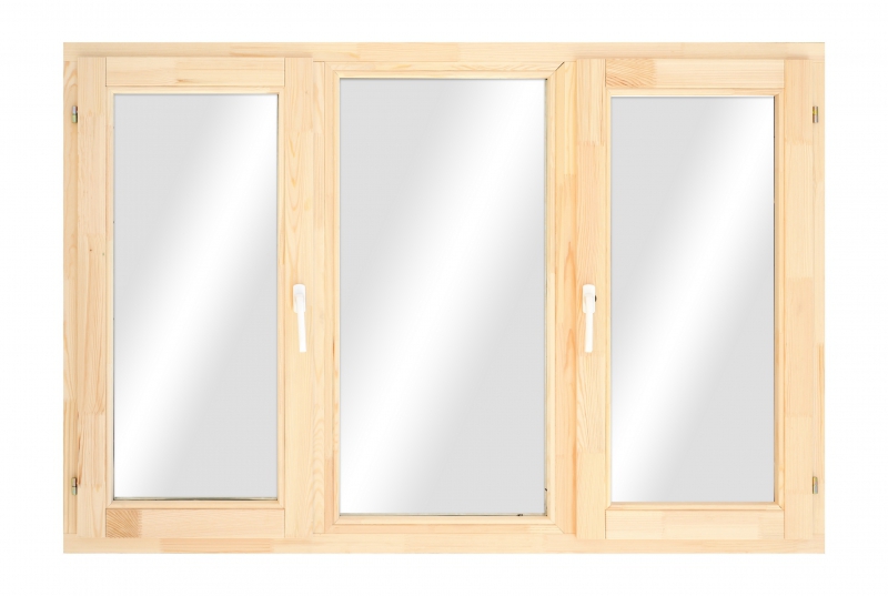 Деревянные окна 68 мм со стеклопакетом в наличии